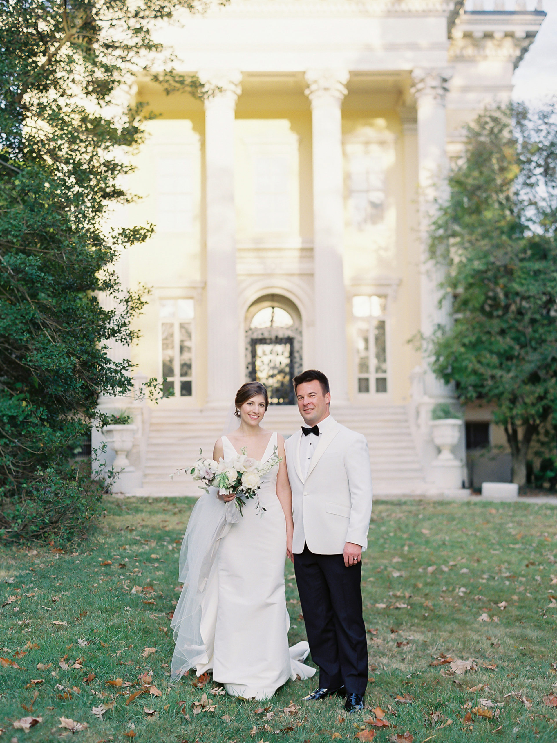 Bride and Groom at Evergreen Mansion Baltimore Wedding