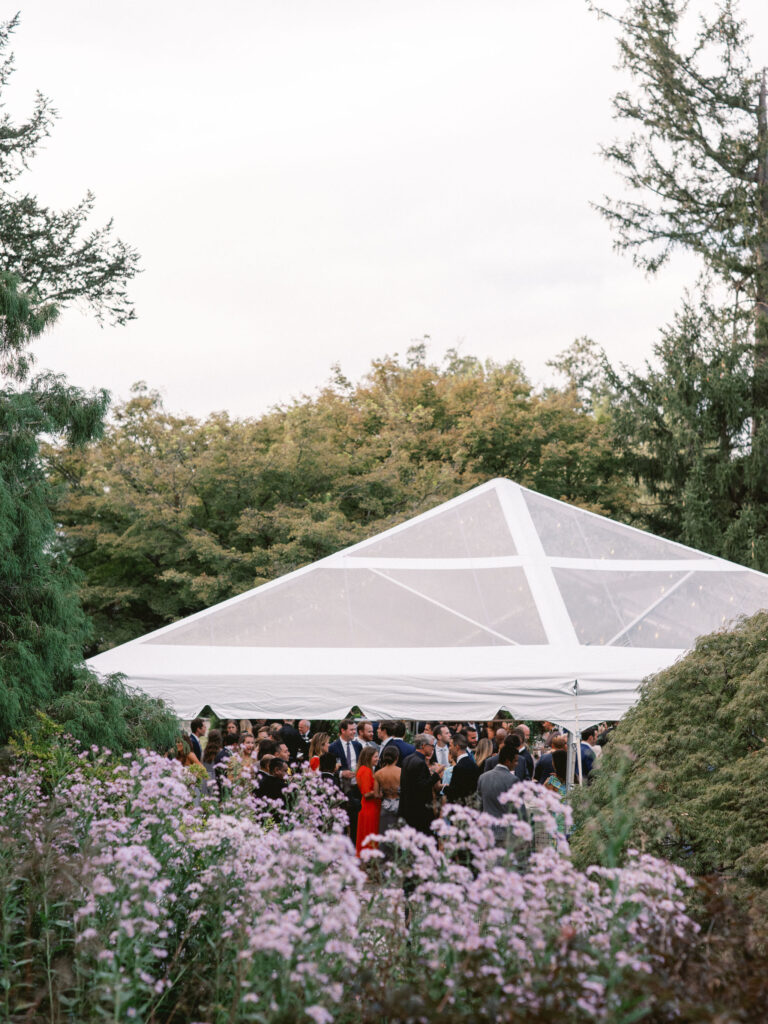 clear top tented wedding in baltimore city 